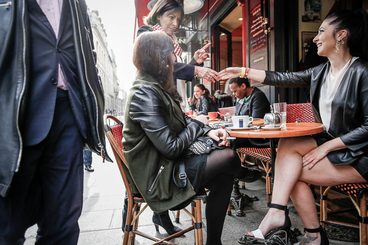 Un autre jour dans la vie d'Anne Hidalgo, 2e tour des municipales, Paris, 30/03/2014