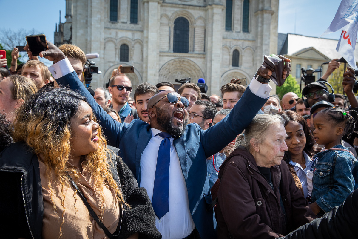 Emmanuel Macron à Saint-Denis, 21/04/2022