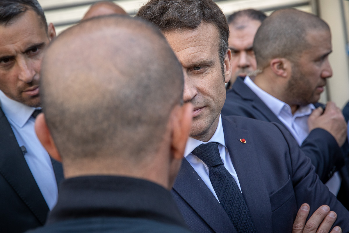 Emmanuel Macron à Saint-Denis, 21/04/2022