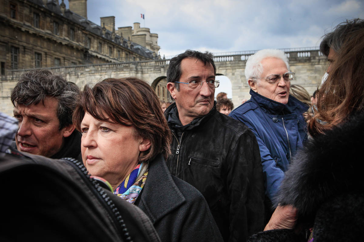 François Hollande devant le château de Vincennes, 15/04/2012