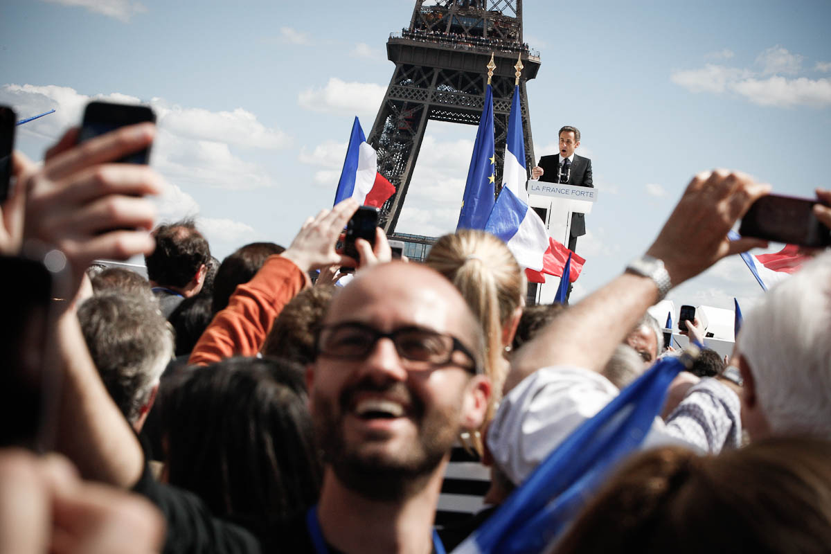 Nicolas Sarkozy au Trocadéro, 1er mai 2012