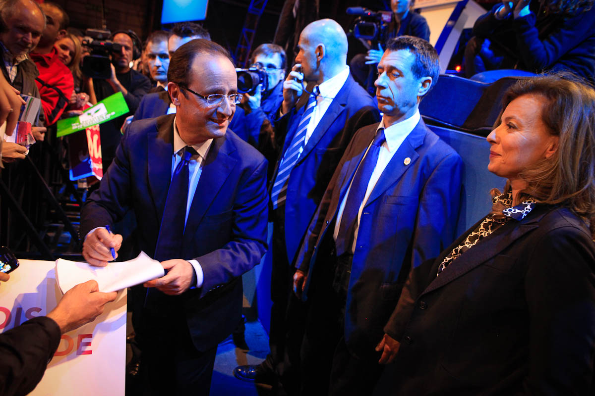 Ségolène Royal et François Hollande à Rennes, 4/04/2012