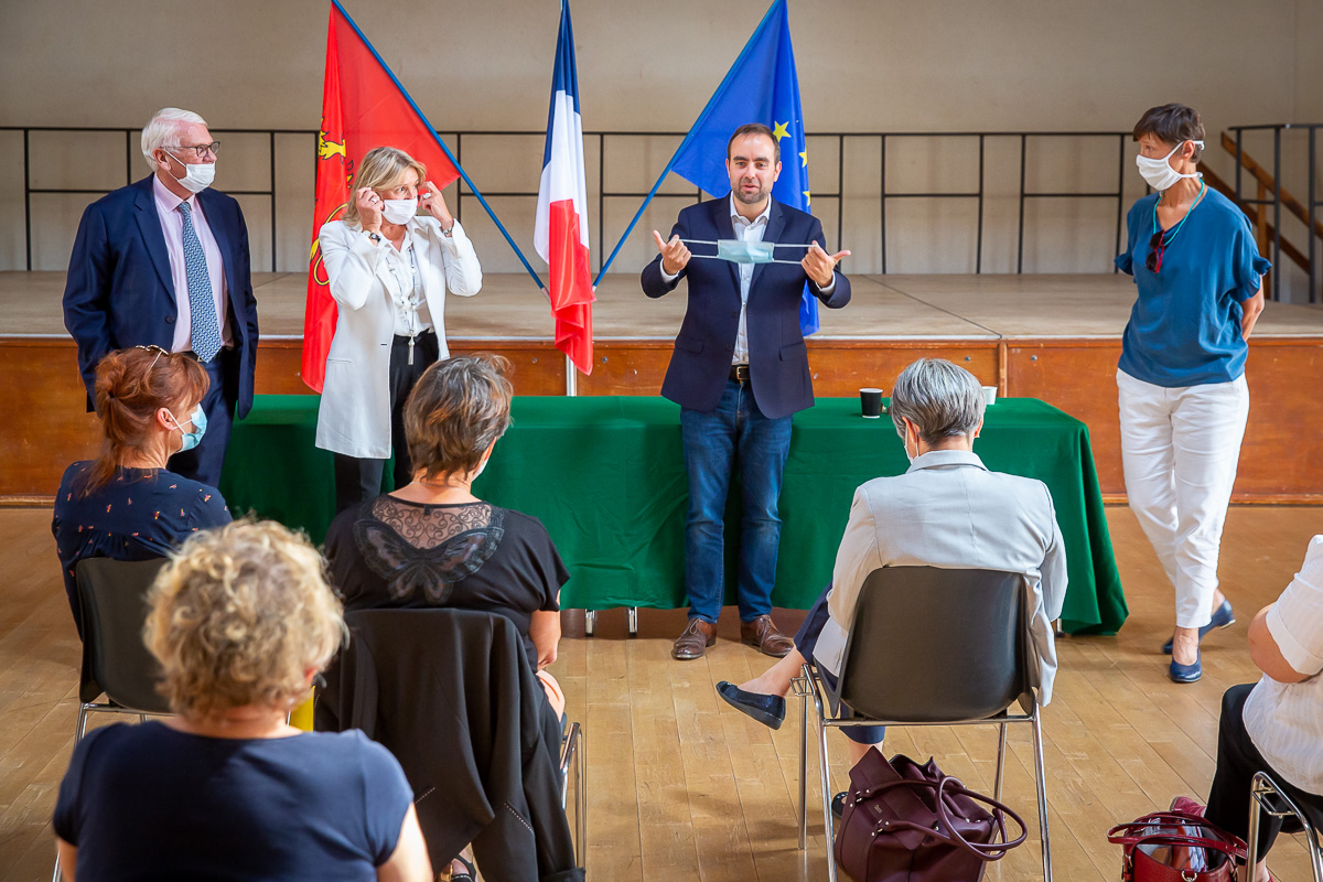 Sébastien Lecornu en campagne sénatoriale dans l'Eure, 18/092020